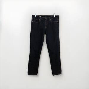 Gap 1969 Always Skinny Jeans 31 Extra Long Dark Wash Denim Straight Leg Pant‎